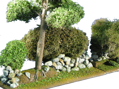 28MM WWII Bocage Hedgerow set