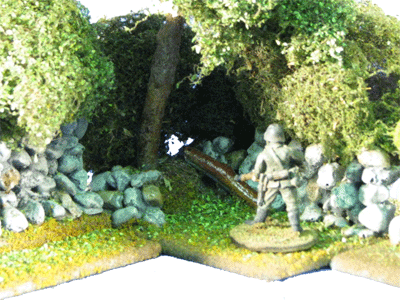 28MM WWII Bocage Hedgerow set