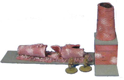 28mm WWII Factory Large Furnace