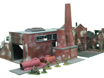 28mm WWII Factory Large Furnace