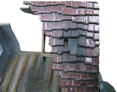 Closer look at the Ruined Village Buildings