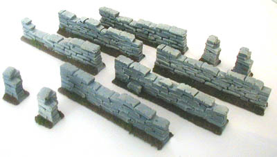 28mm WWII Field Stone Wall