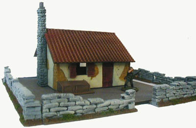 28mm WWII Field Stone Wall