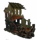 Ruined 2 story building WWII miniature wargaming terrain buildings