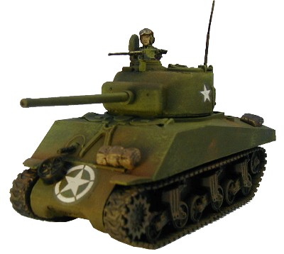 M4a3 Sherman 76mm WWII miniature wargaming vehicle