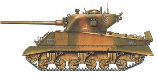 M4a3 Sherman 76mm WWII miniature wargaming vehicle